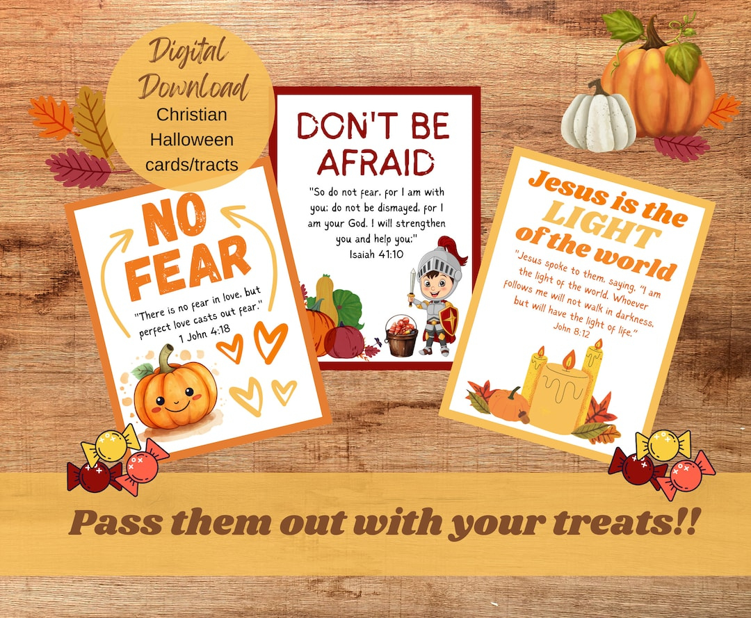 Christian Halloween Tracts Bible Verse Scripture Cards Fall with regard to Halloween Tracts Free Printables