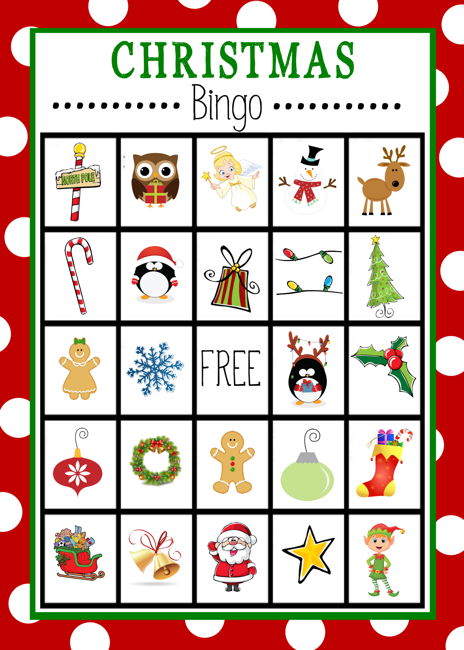 Christmas Bingo - Crazy Little Projects in Holiday Bingo Cards Printable