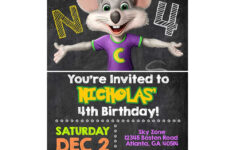 Chuck E Cheese Invitations – General Prints in Free Printable Chuck E Cheese Invitations