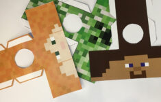 Classic Minecraft Characters Heads – Easy Elf Idea – Elf Survival with Minecraft Elf on the Shelf Printable