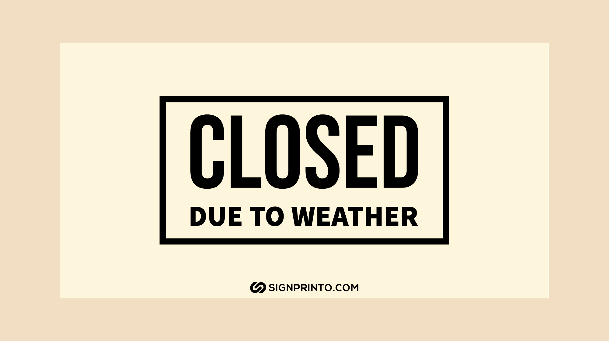 Closed Due To Weather Sign -Weather Alert Download Free Printable Pdf inside Closed Due to Inclement Weather Sign Printable