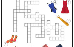 Clothes Crossword – Ezpzlearn within Crosswords Esl Printable