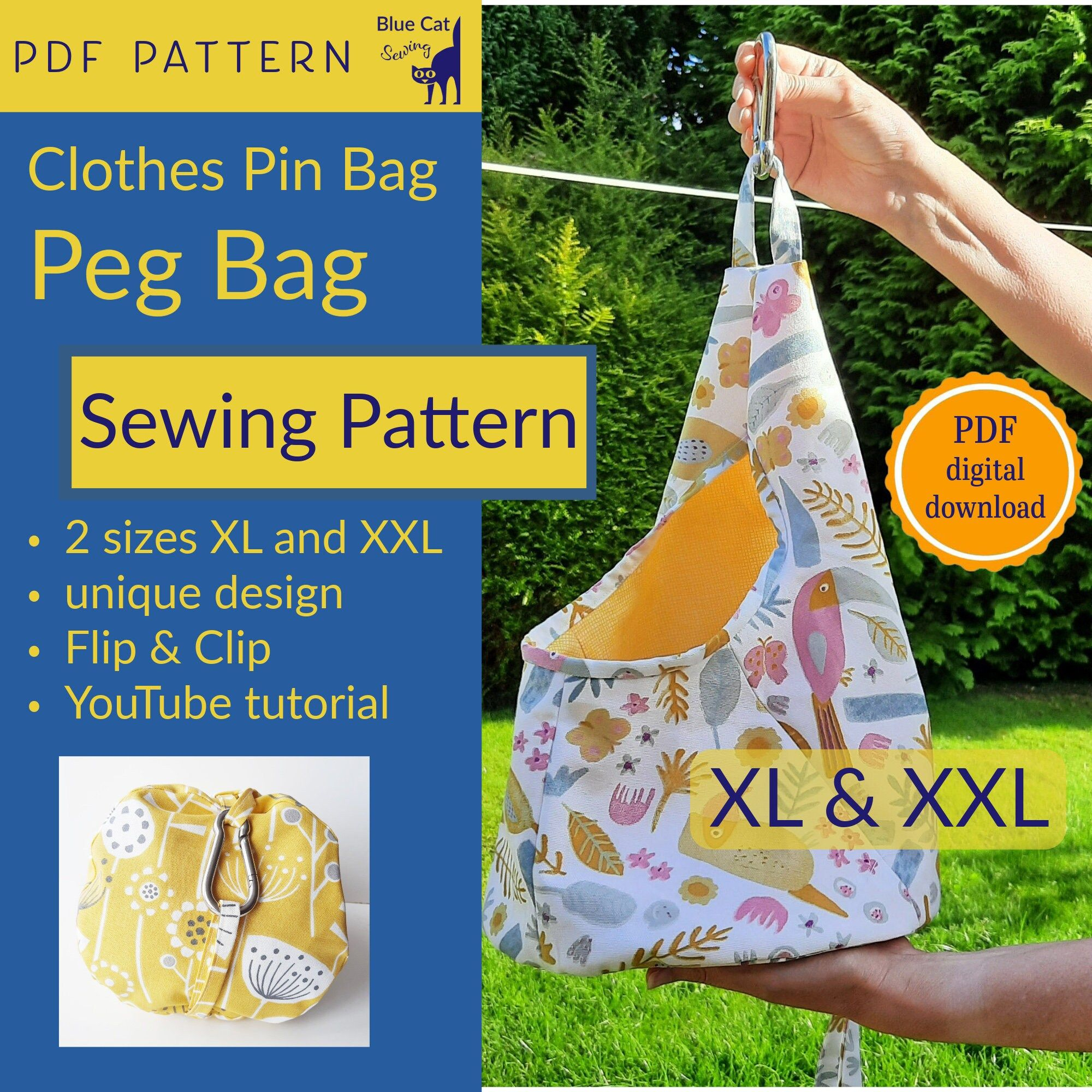 Clothes Pin Bag Pattern Free Clothespin Holder - Shop On Pinterest with regard to Free Printable Clothespin Bag Pattern