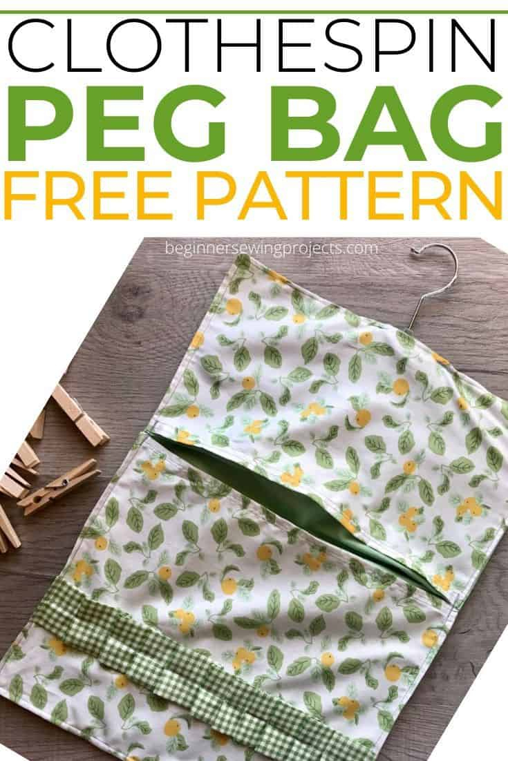 Clothespin Bag (Or Peg Bag) – Beginner Sewing Projects in Free Printable Clothespin Bag Pattern
