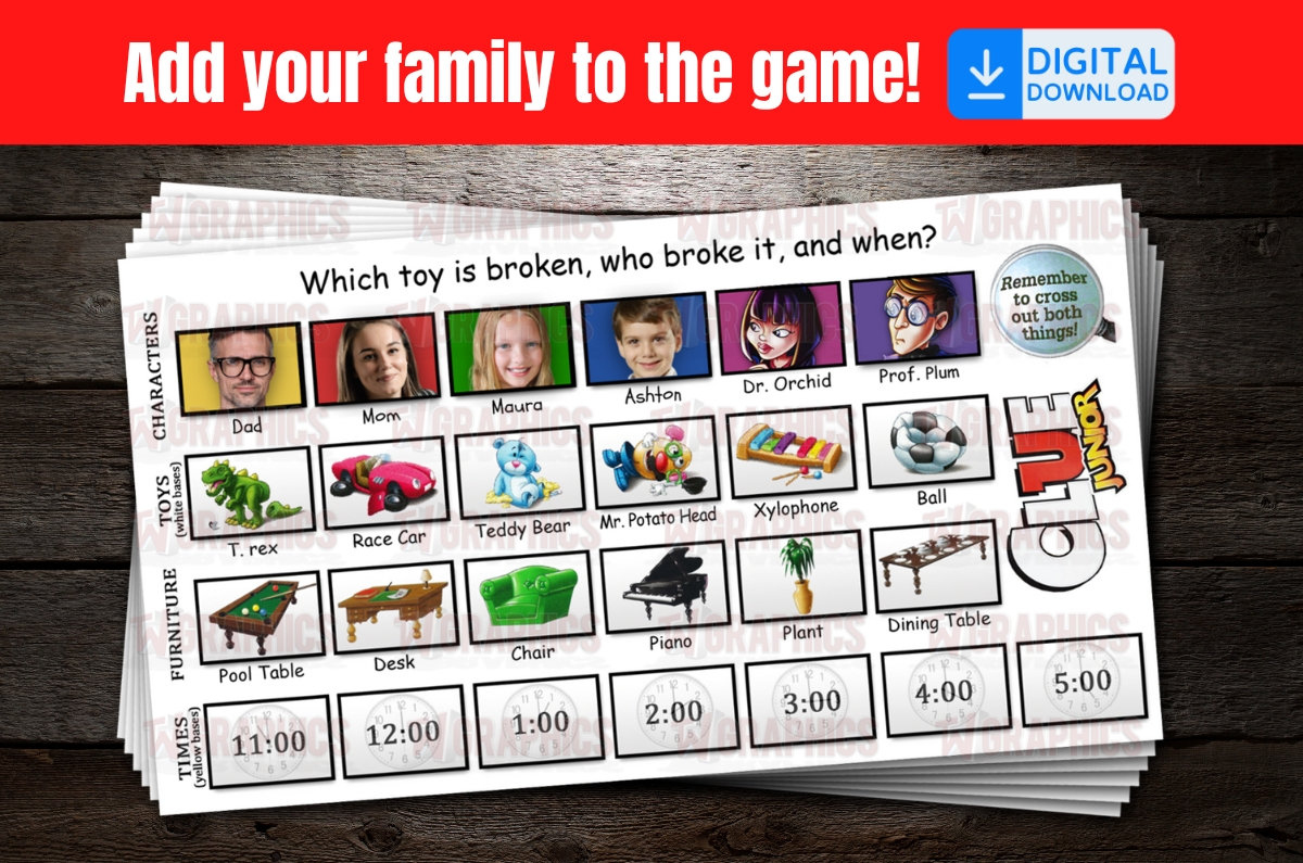 Cluedo Junior Sheets - Etsy inside Clue Jr Sheets Printable Free