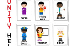 Community Helpers Flashcards Free Printable regarding Free Printable Community Helpers Flashcards