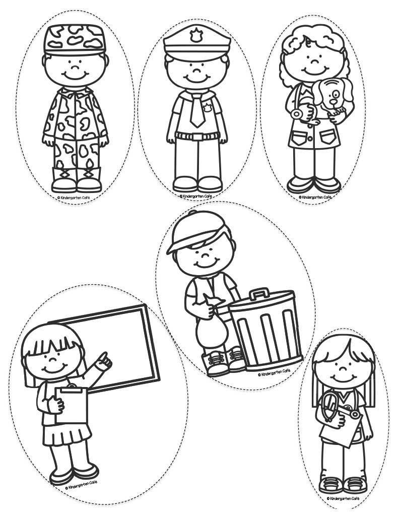 Community Helpers Stick Puppets regarding Free Printable Community Helper Puppets Template