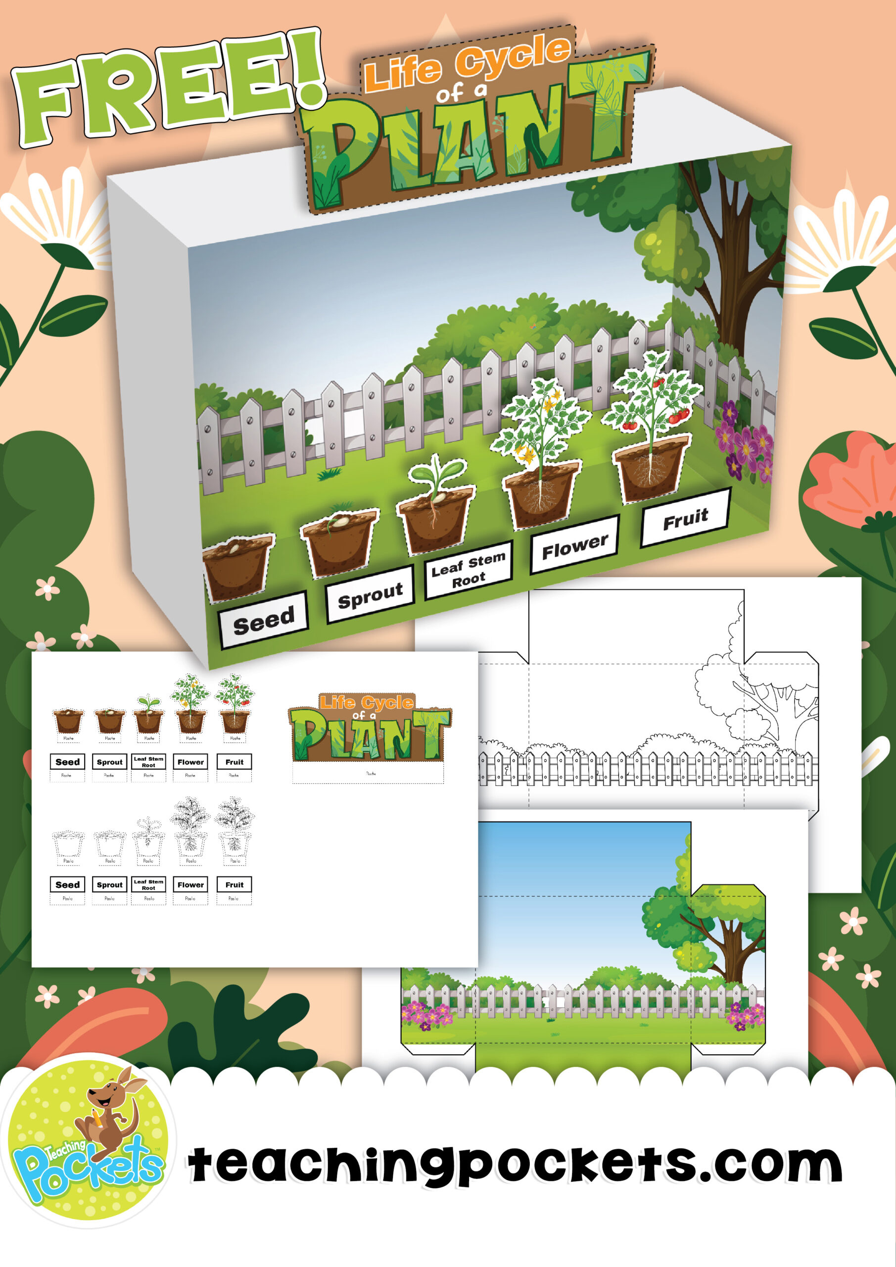 Craft Dioramas Ideas &amp;amp; Printables For Kids – Teaching Pockets throughout Free Printable Rainforest Diorama Printables