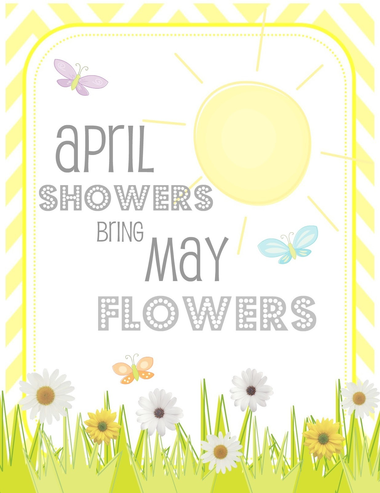 Creative Juice: {Free Printables} April Showers Bring May Flowers inside April Showers Bring May Flowers Printables