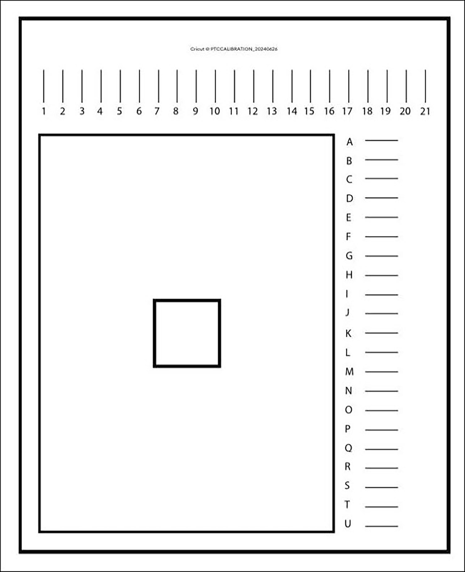Cricut Print Then Cut Calibration Guide For Perfect Cuts - Hongkiat with regard to Printable Cricut Calibration Sheet Free Download