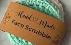 Crochet Face Scrubbie Labels (Printable Pdf A4) – With Care Instructions throughout Free Printable Face Scrubbies Labels