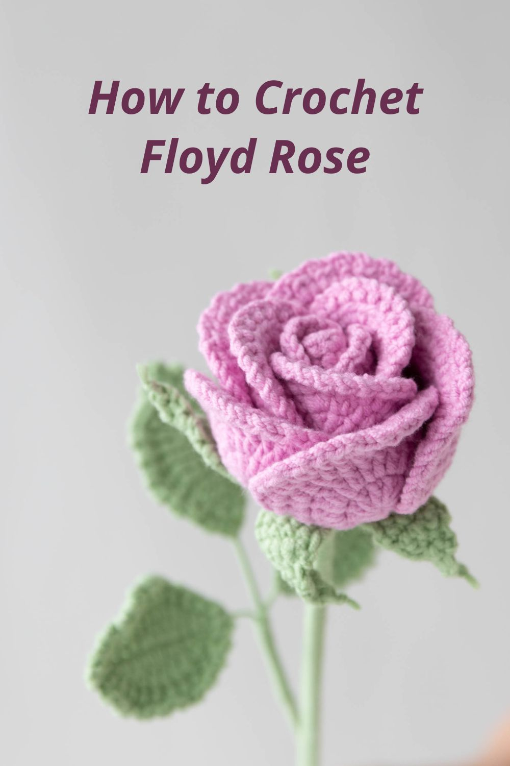 Crochet Floyd Rose - Free Pattern - Hookok within Free Printable Crochet Rose Pattern