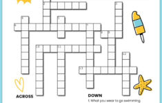 Crossword Puzzles For Kids – Summer Activity – Mrs. Merry within Printable Crossword Puzzles With Word Bank