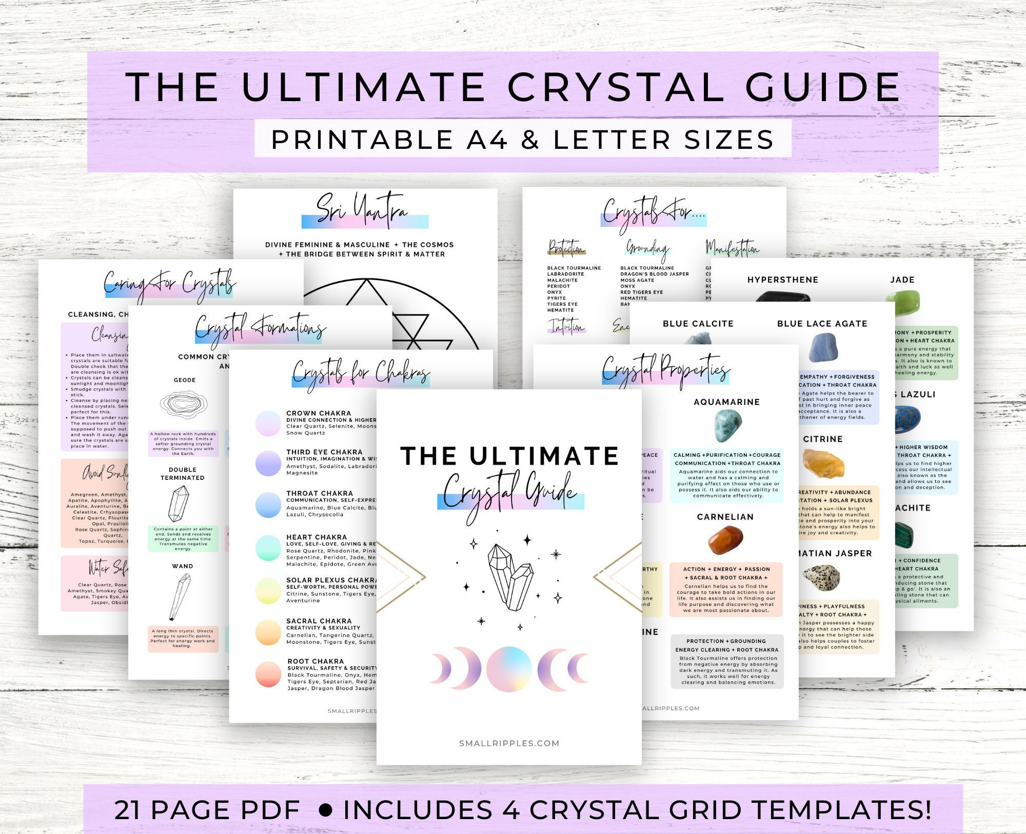 Crystal Meaning Guide // Crystal Printable // Crystal Cheat Sheet pertaining to Cheat Sheet Free Printable Crystal Meaning Cards