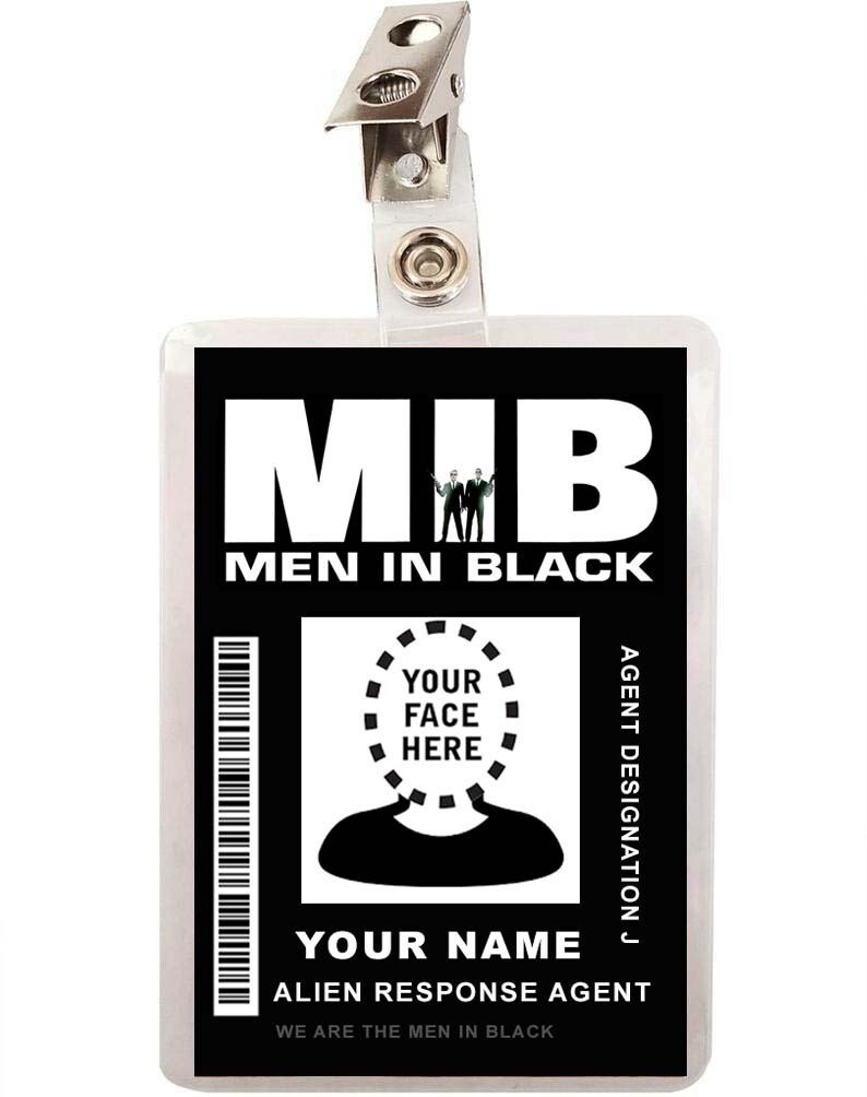 Custom Mib Men In Black Id Badge Badge within Badge Creator Free Printable Mib Badge Template
