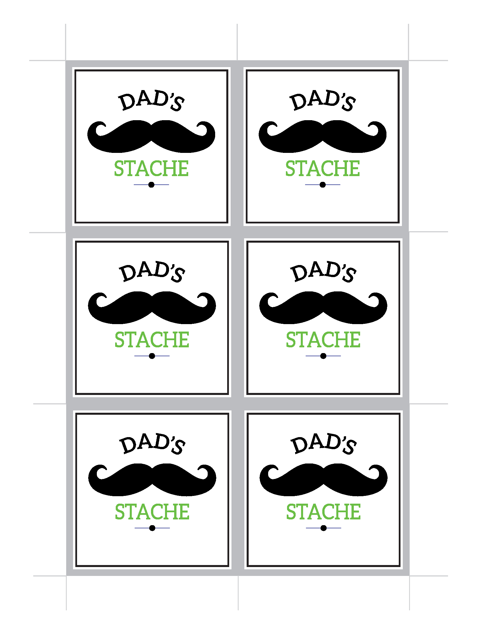 Dad &amp;#039;Stache&amp;#039; Father&amp;#039;S Day Gift Idea | Catch My Party in Dad&amp;amp;#039;s Stache Printable
