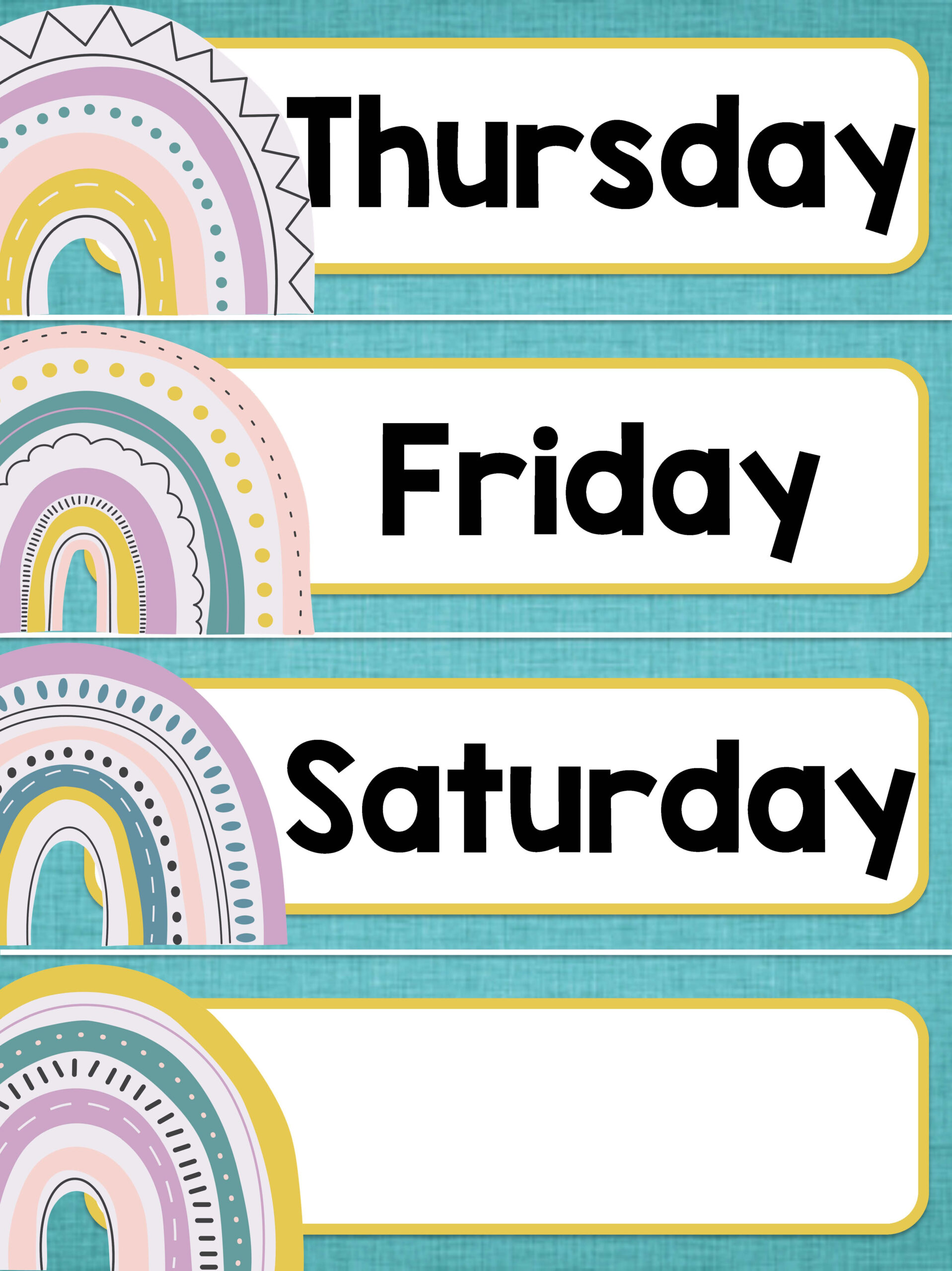 Days Of The Week Labels Printable Free | Www.lx.iriss.uk inside Days of the Week Labels Free Printable