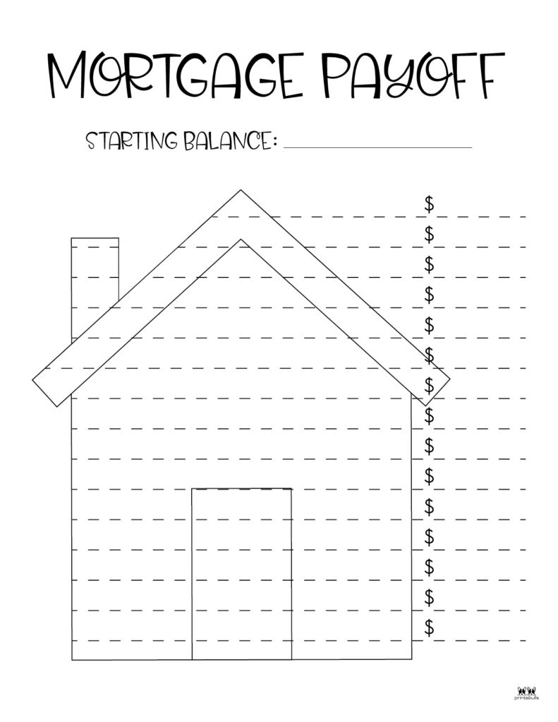 Debt Trackers &amp;amp; Debt Snowball Worksheets - 35 Pages | Printabulls regarding Mortgage Payoff Tracker Free Printable