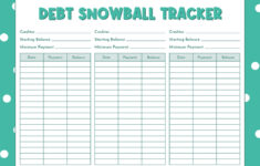 Debt Trackers & Debt Snowball Worksheets – 35 Pages | Printabulls with regard to Debt Payoff Tracker Free Printable