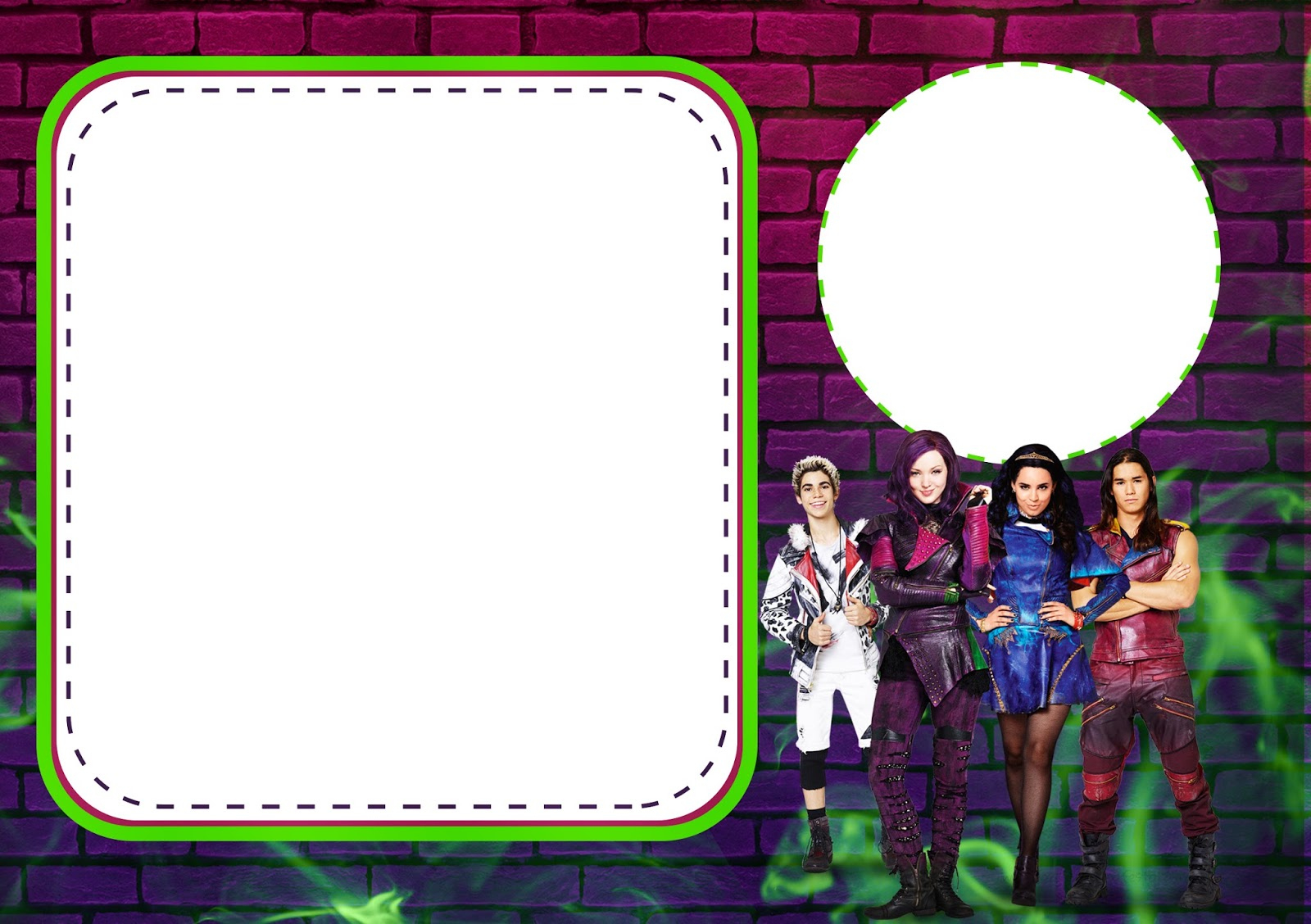 Descendants Party: Free Printable Invitations. - Oh My Fiesta! In with regard to Free Printable Descendants Invitation Template