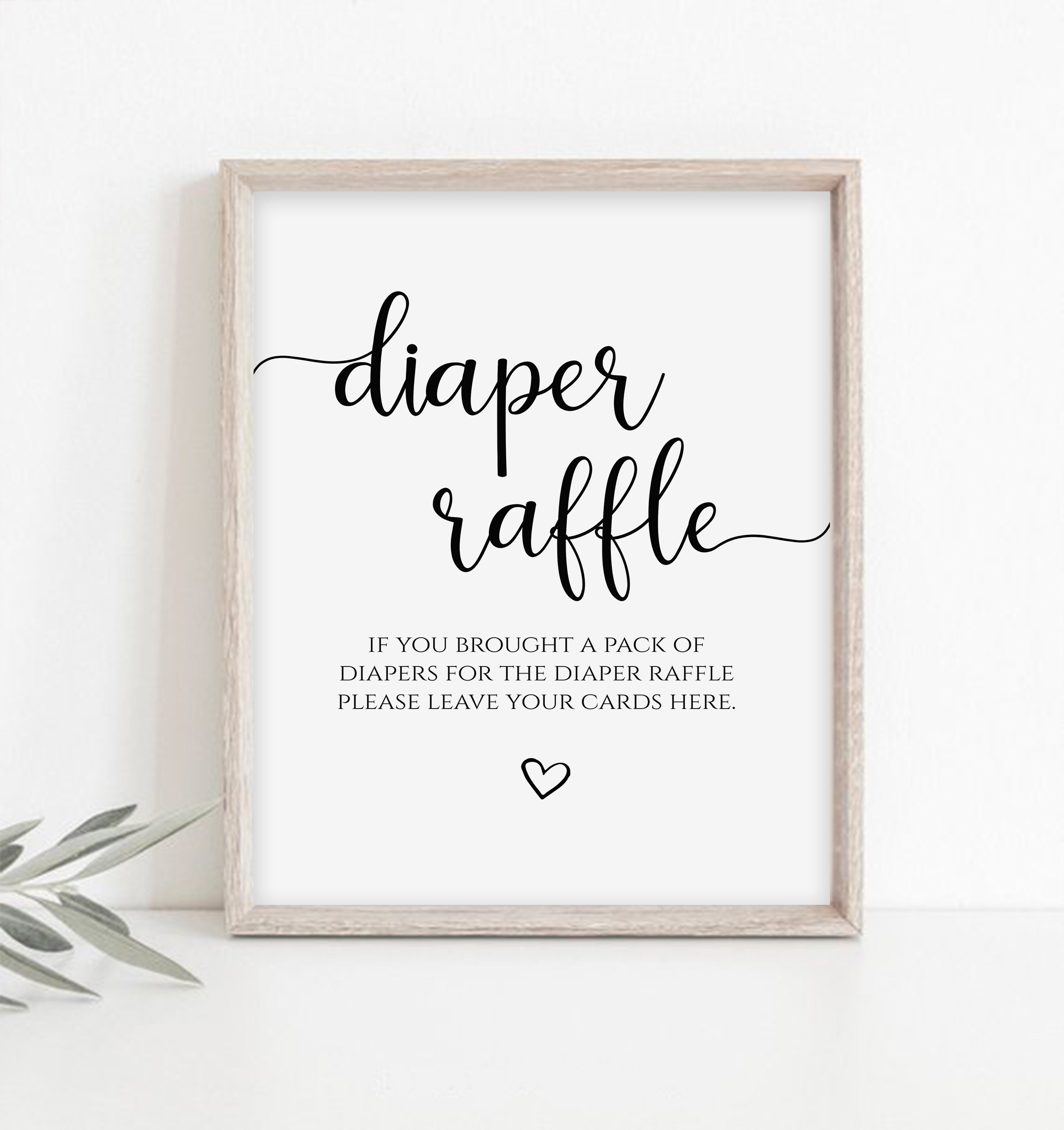 Diaper Raffle Cards Baby Shower Game Printable Diaper Raffle Sign regarding Free Printable Diaper Raffle Sign