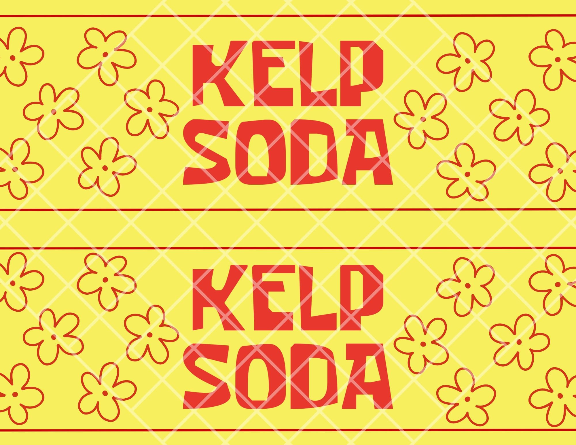 Digital Kelp Soda Labels - Printable Bikini Bottom Labels For for Kelp Soda Labels Printable Free