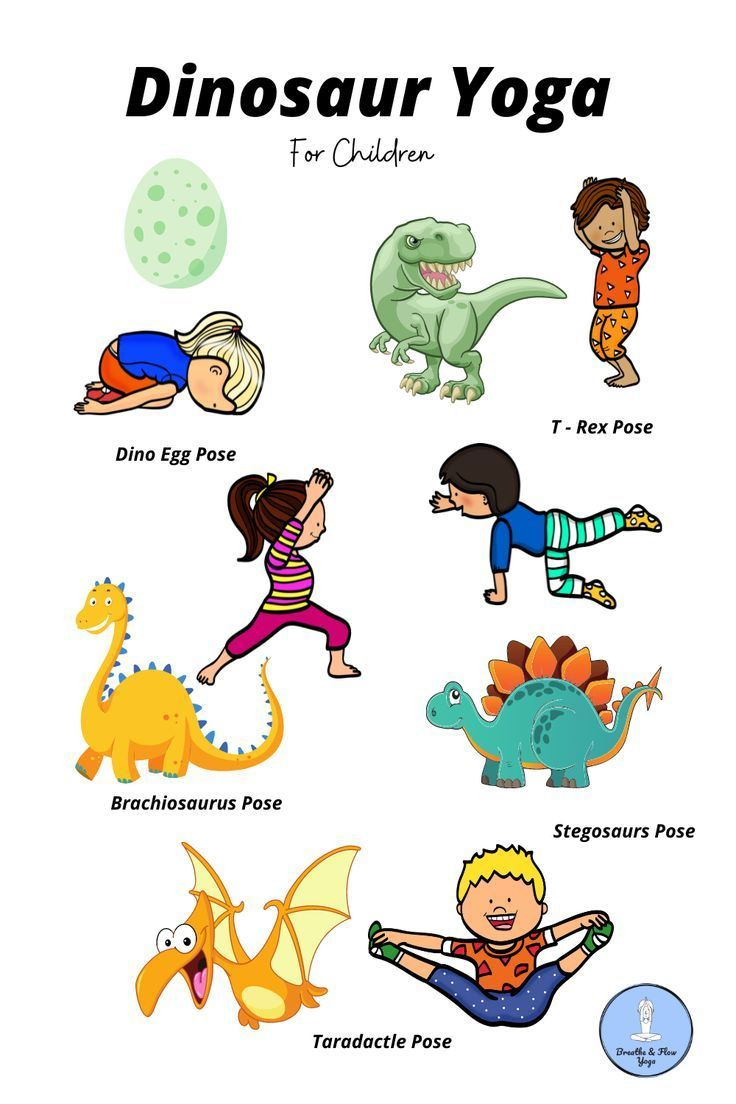 Dinosaur Yoga Activity For Preschoolers within Dinosaur Yoga Cards Free Printables