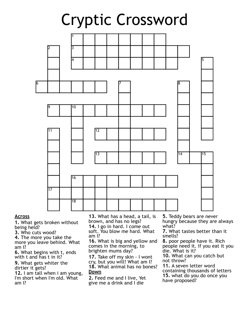 Dirty Mind? Crossword - Wordmint with regard to Free Cryptic Crosswords Printable
