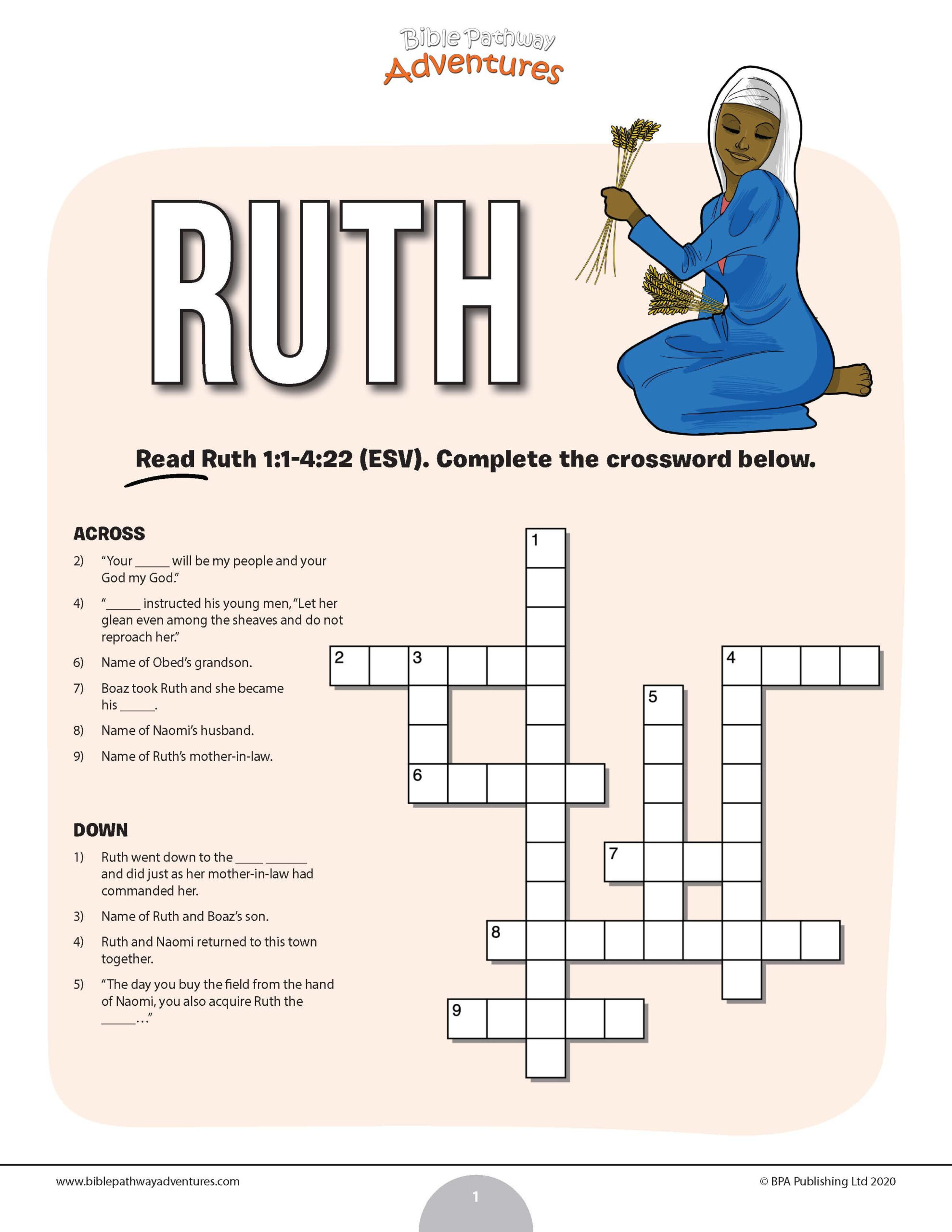 Discover 230 Bible Crossword Puzzles For Kids Ideas On This regarding Printable Bible Crossword Puzzles For Youth