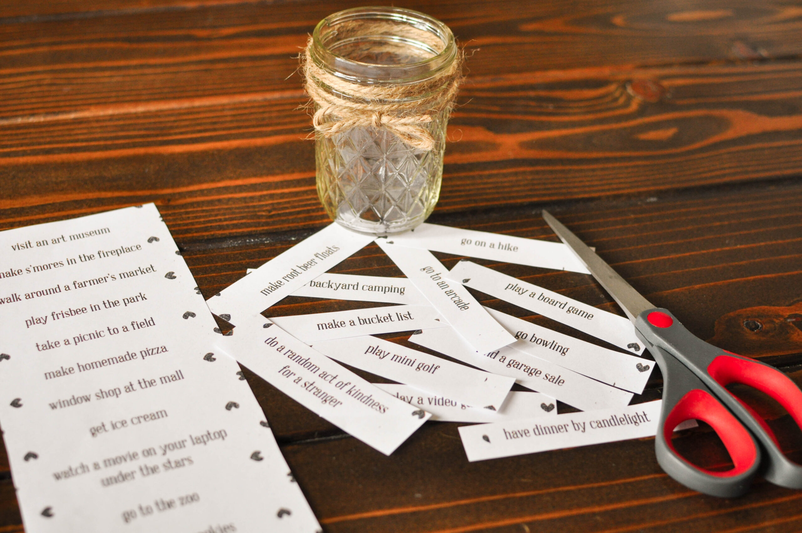 Diy Date Night Jar {Plus A Free Printable!} - Our Handcrafted Life throughout Printable Date Night Jar