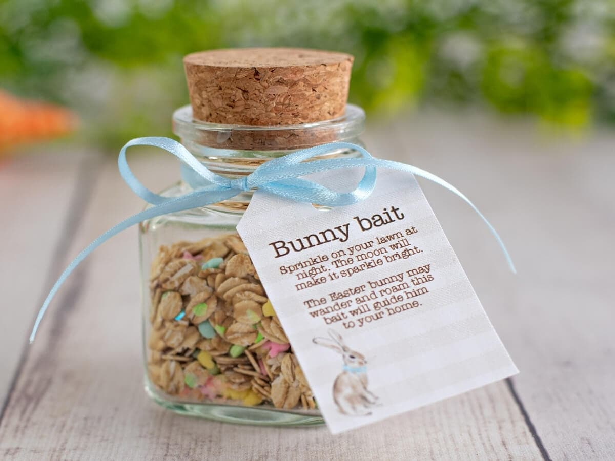 Diy Easter Bunny Bait To Sprinkle On Your Lawn (With Free throughout Bunny Bait Free Printable