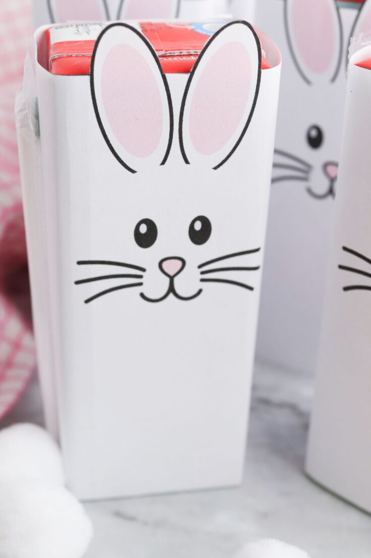 Diy Easter Juice Boxes With Printable Bunny Template pertaining to Bunny Juice Box Printable