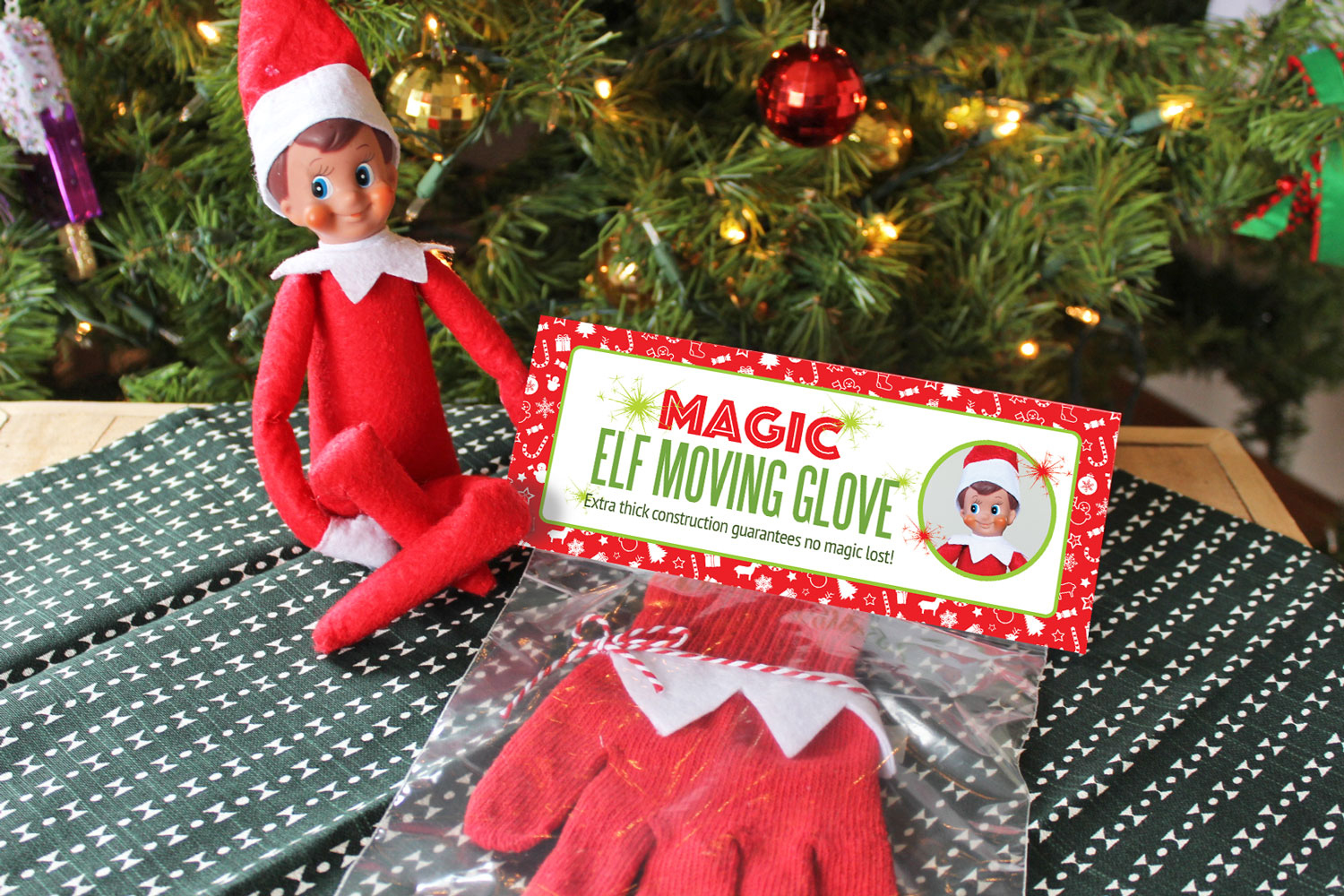 Diy Magic Elf On The Shelf Moving Glove With Free Printable for Magic Elf Glove Printable