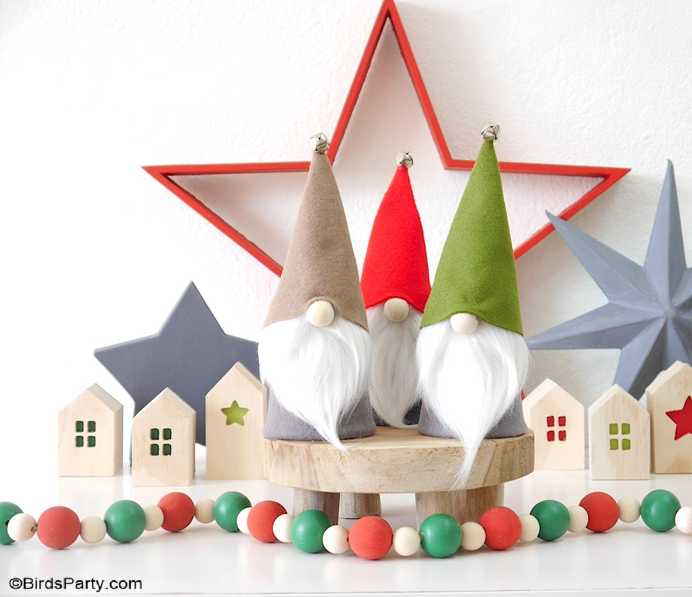 Diy No-Sew Christmas Gnomes With Free Templates - Party Ideas with regard to Printable Nordic Gnome Pattern Free