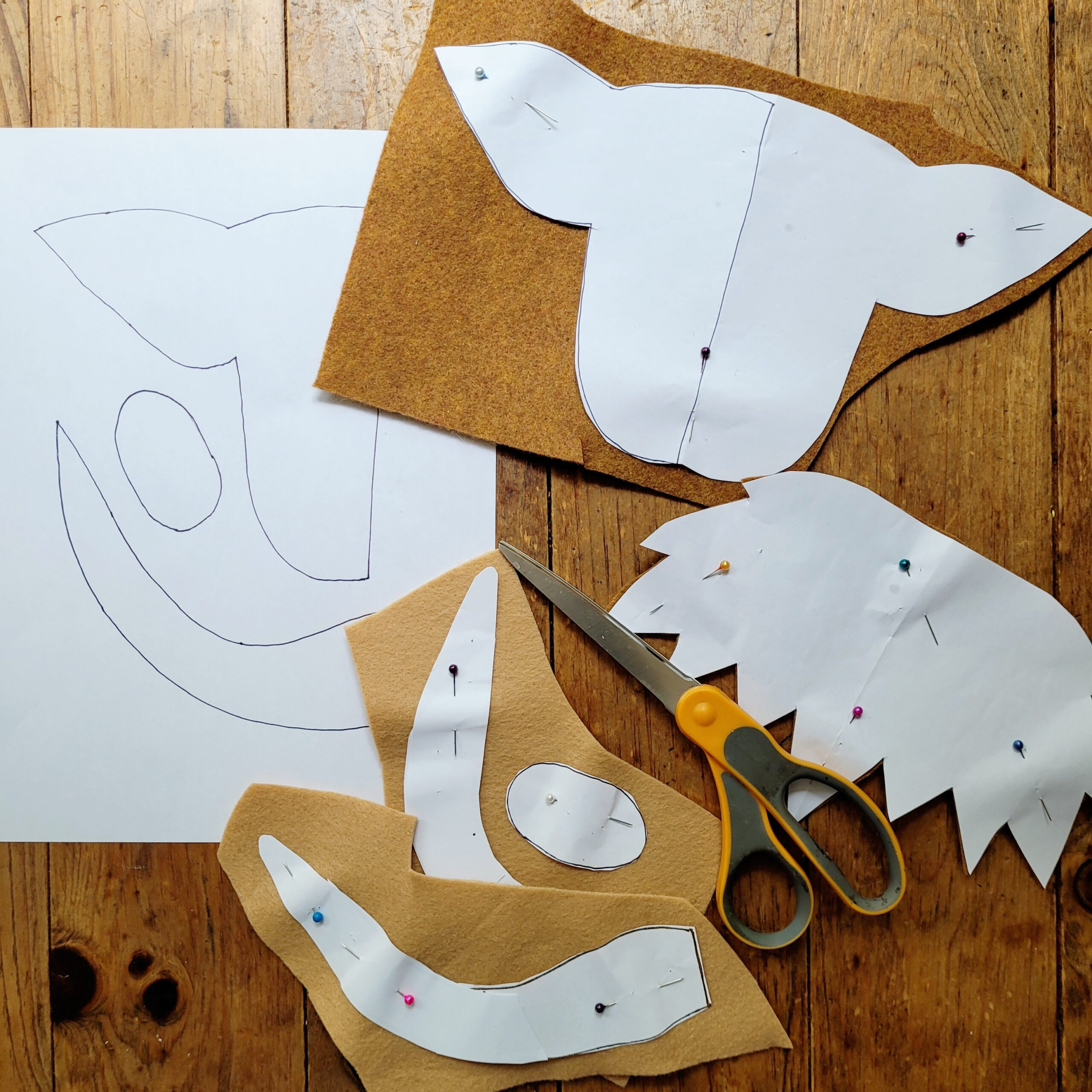 Diy No Sew Felt Highland Cow Banner - Kunin Felt with regard to Printable Cow Sewing Pattern