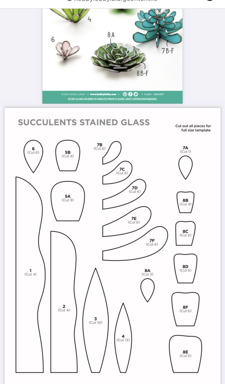 Diy Succulent Stained Glass With Flowers And Leaves for Printable Free Stained Glass Succulent Pattern