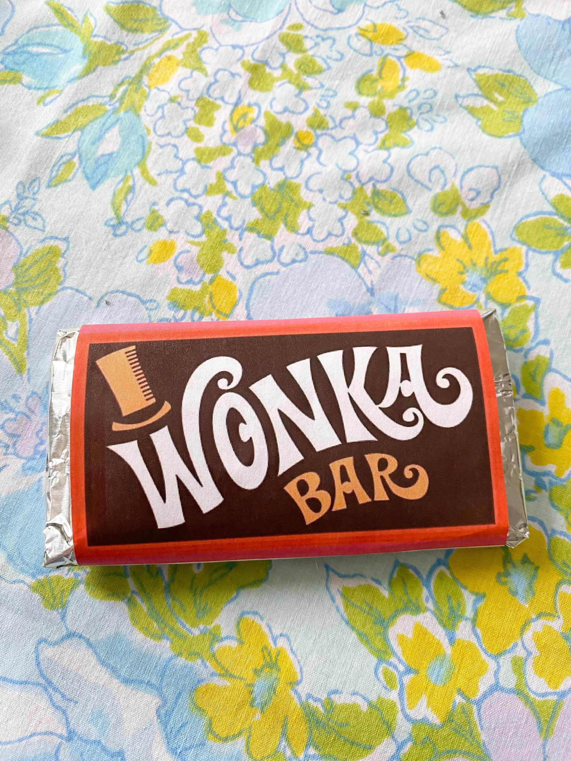 Diy Wonka Bar Craft + Free Printable — Emily Retro - Vintage And for Wonka Bar Wrapper Printable Free