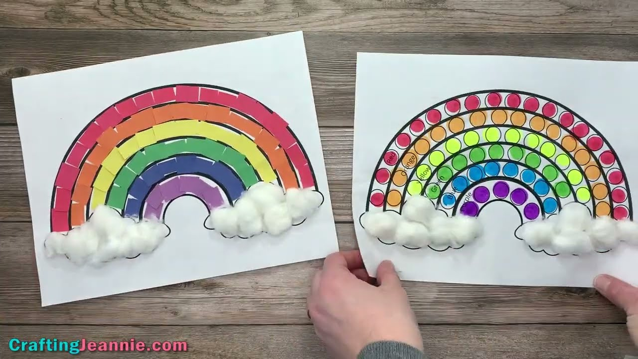 Do A Dot Rainbow (Free Printable) - Crafting Jeannie with Free Printable Rainbow Dot Marker Printable