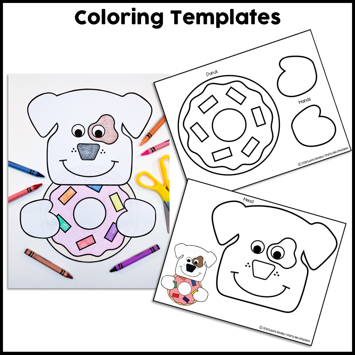 Dog And Donut Craft Activity - Crafty Bee Creations inside If You Give a Dog a Donut Free Printables