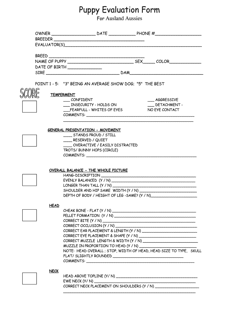 Dog Behavior Likge Assessment throughout Printable Dog Behavior Assessment Form