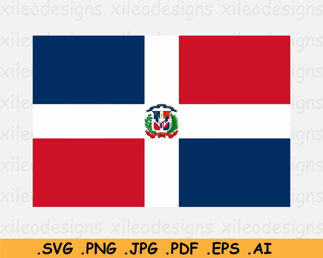 Dominican Republic National Flag Svg, Nation Country Banner intended for Printable Flag of Dominican Republic