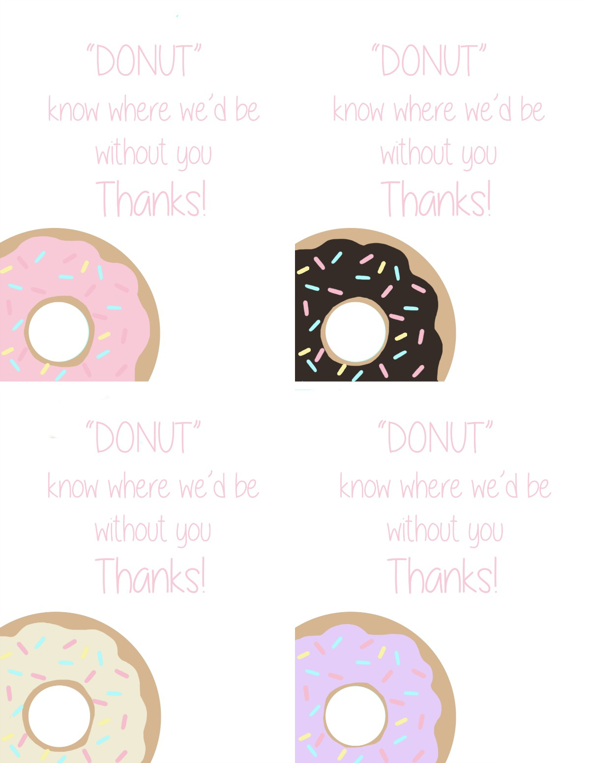 Donut Printable For Teacher Appreciation Week | Skip To My Lou in Donut Teacher Appreciation Free Printable
