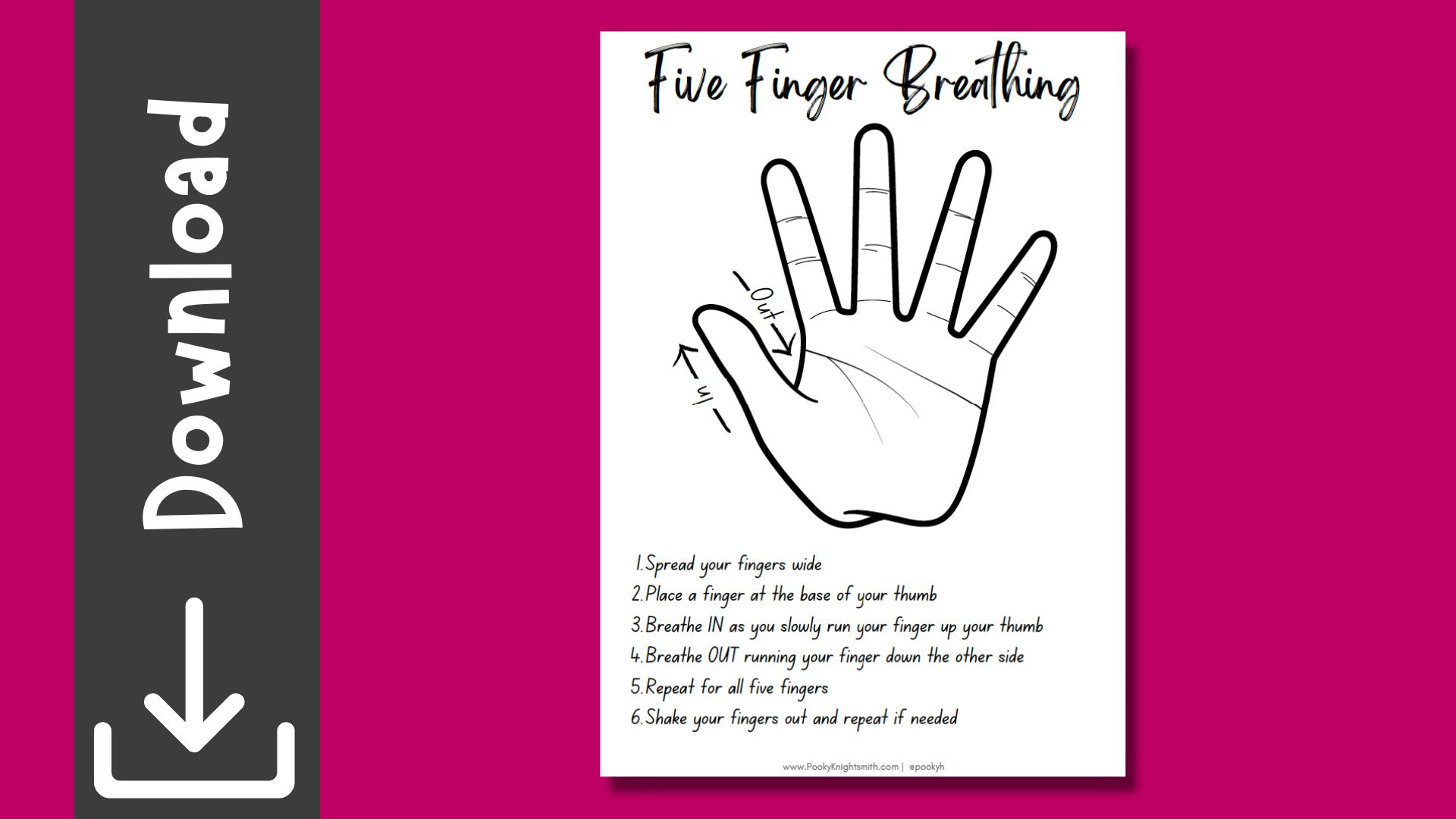 Download: Five Finger Breathing - Dr Pooky Knightsmith within 5 Finger Breathing Printable