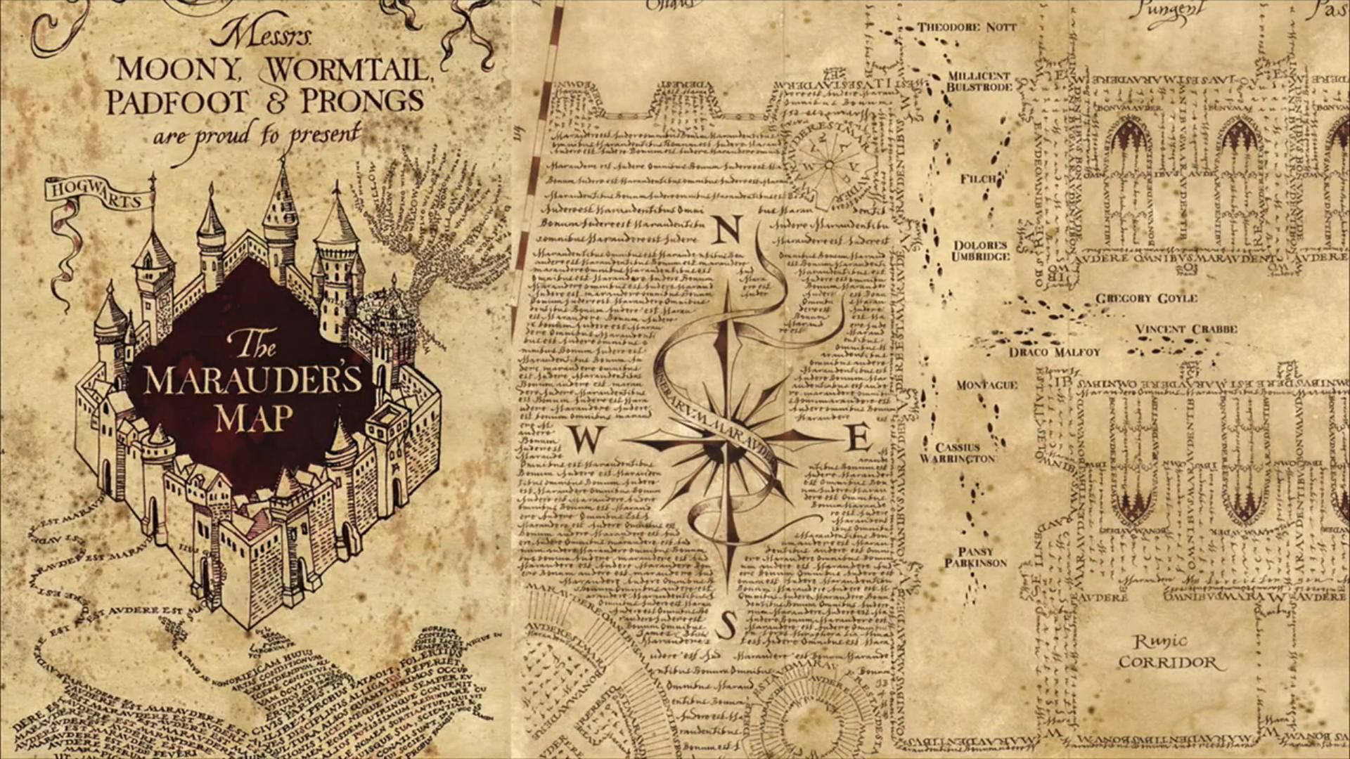 Download The Marauders Map Guide Wallpaper | Wallpapers inside Free Printable Full Size Marauders Map