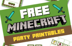 Download These Awesome Free Minecraft Party Printables! | Catch My with regard to Minecraft Birthday Printables Free