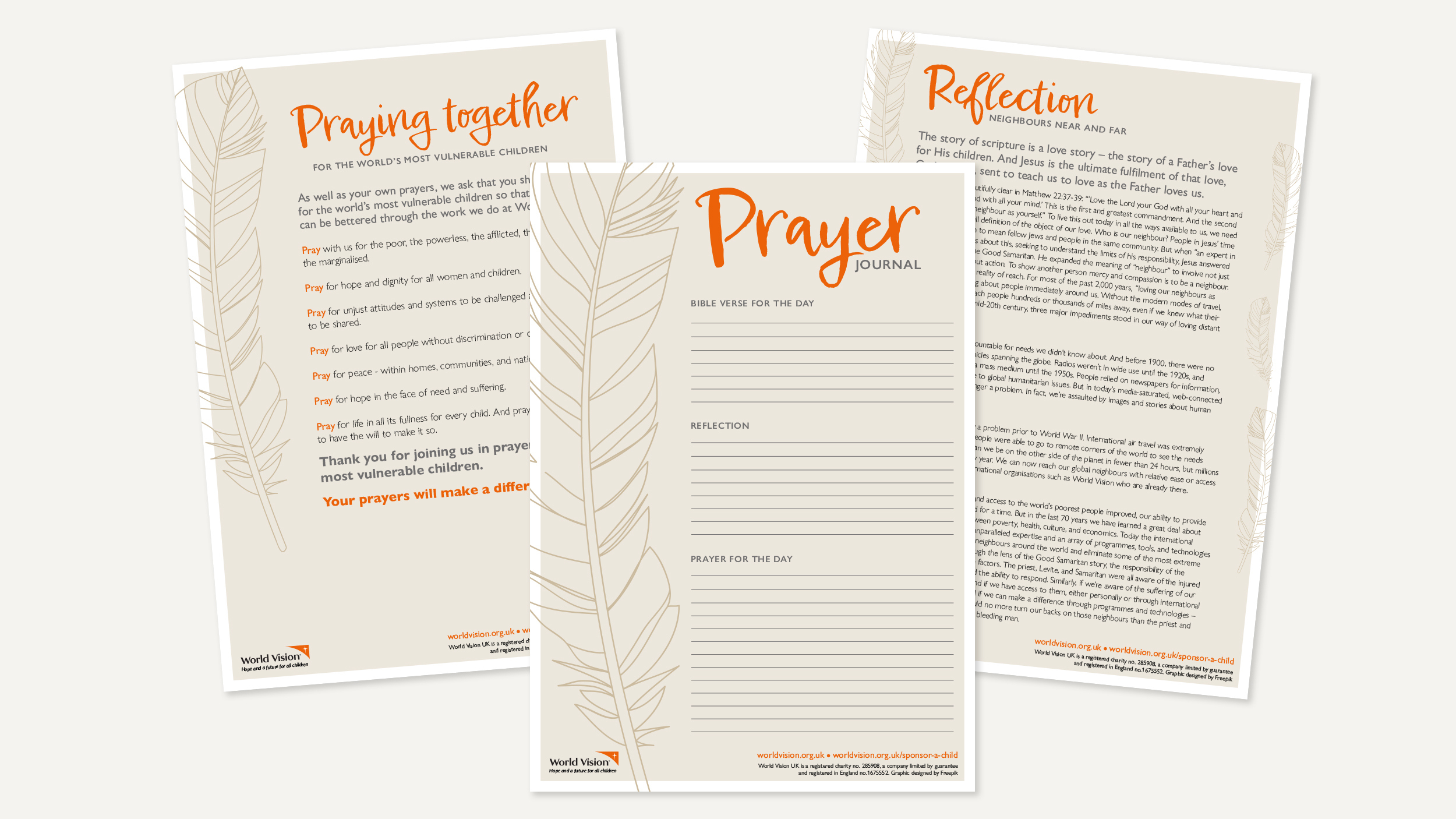 Download Your Free Prayer Journal | World Vision Uk inside Free Printable Prayer Journal