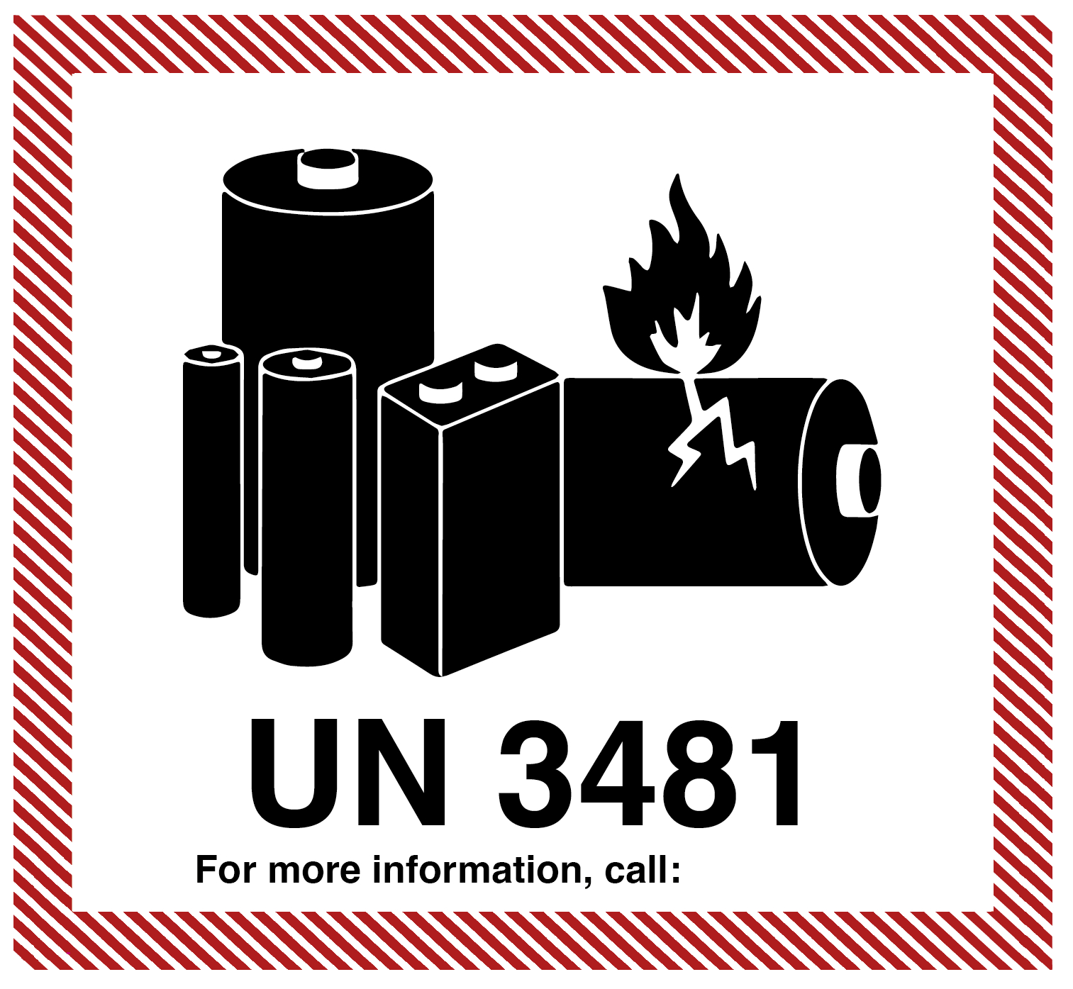 Download Your Free Template For The Iata Lithium Batteries Labels Here with Free Printable Un3481 Label