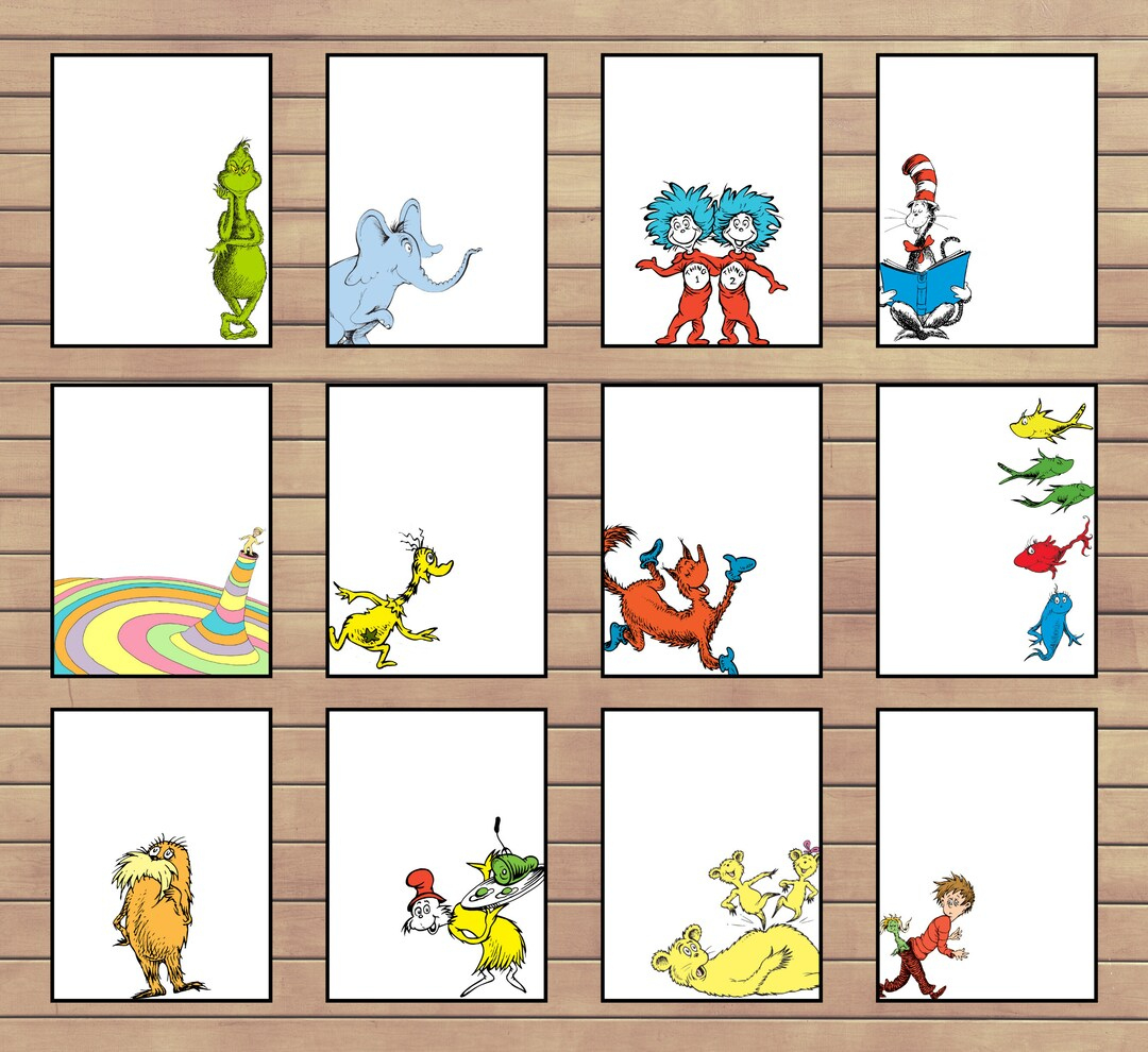 Dr Seuss Poster | Dr Seuss Books | Cat In The Hat | Preschool Wall pertaining to Dr Seuss Printable Decorations