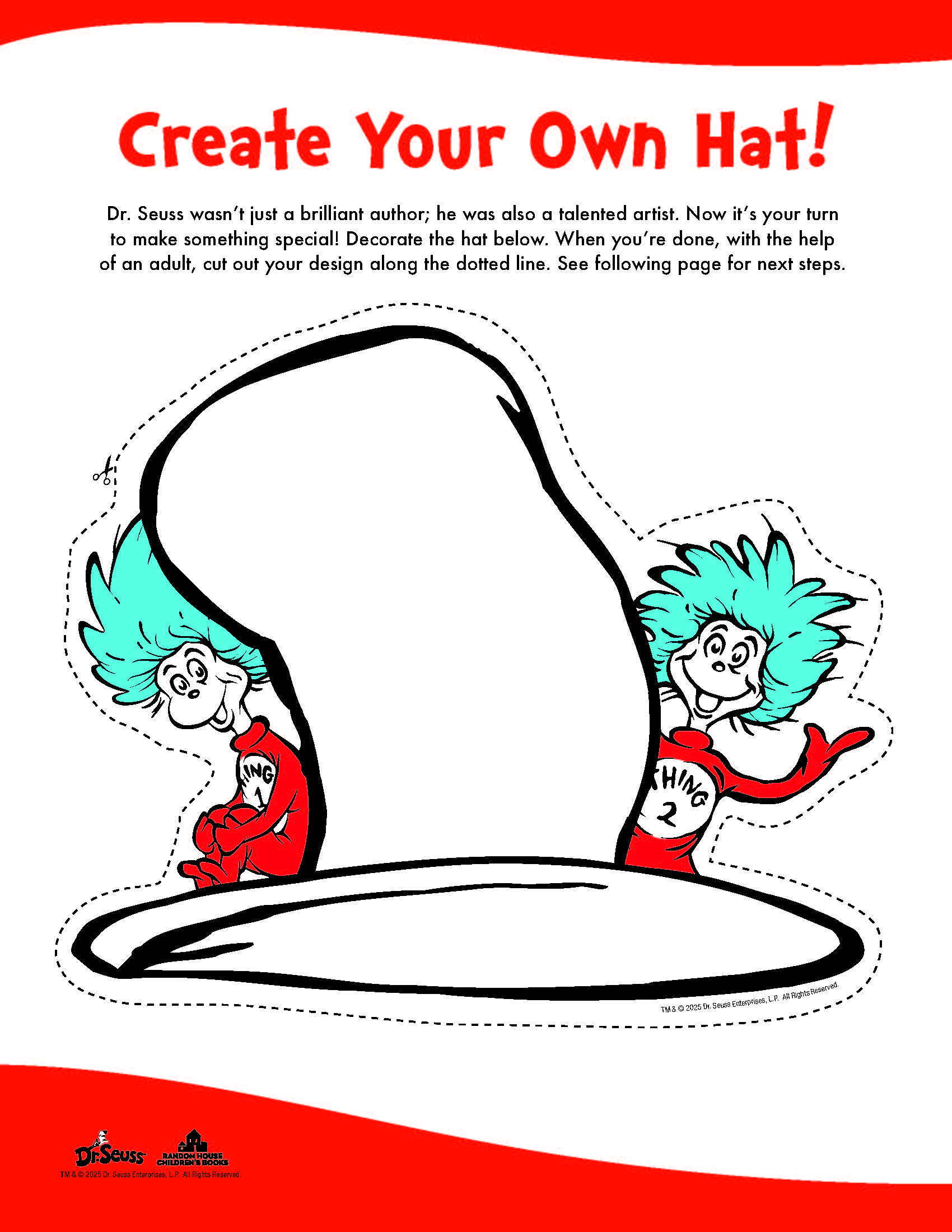 Dr. Seuss Printables And Activities | Brightly throughout Dr Seuss Printable Decorations