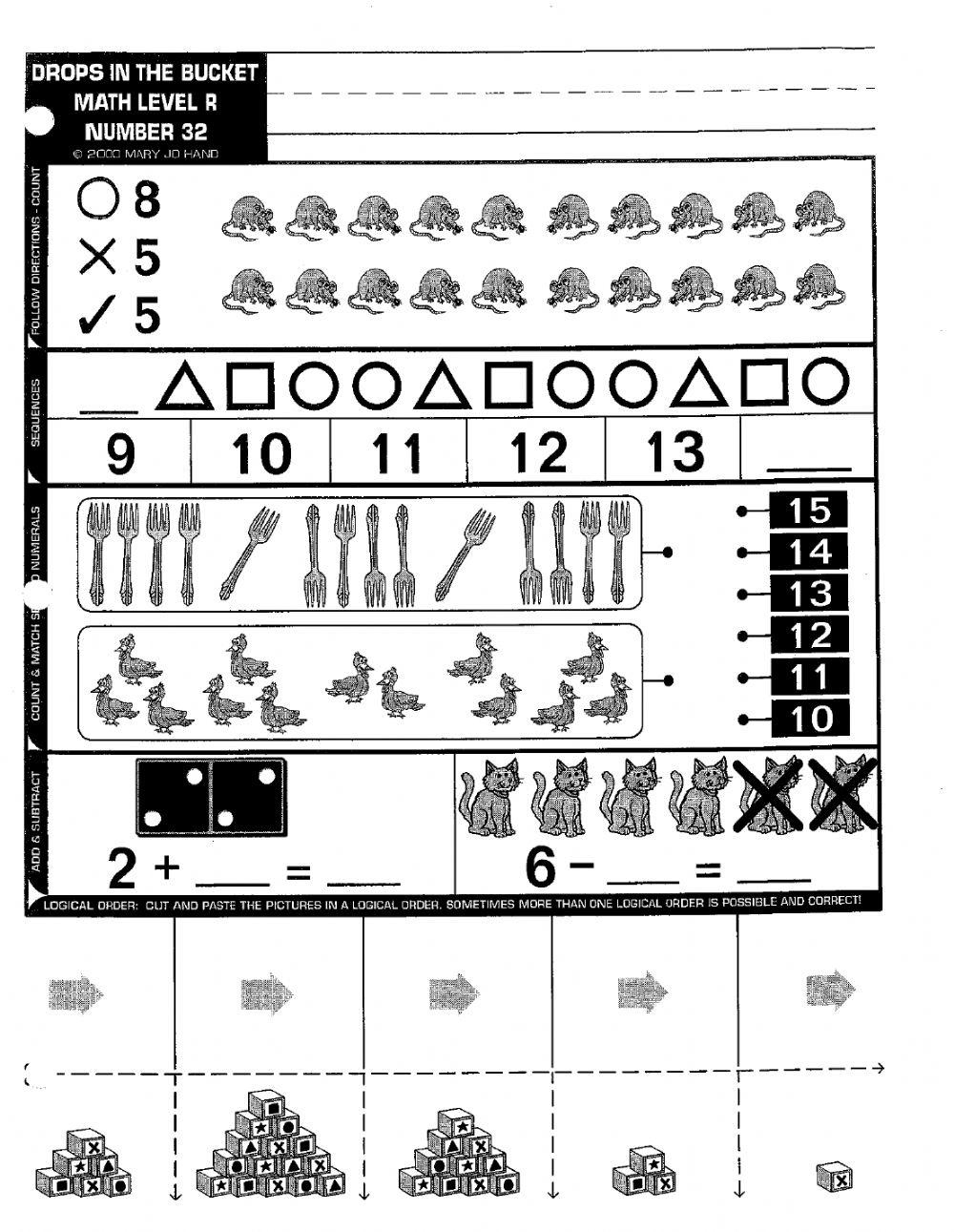 Drops In A Bucket -1 Worksheet | Live Worksheets - Worksheets Library with Drops In The Bucket Free Printables